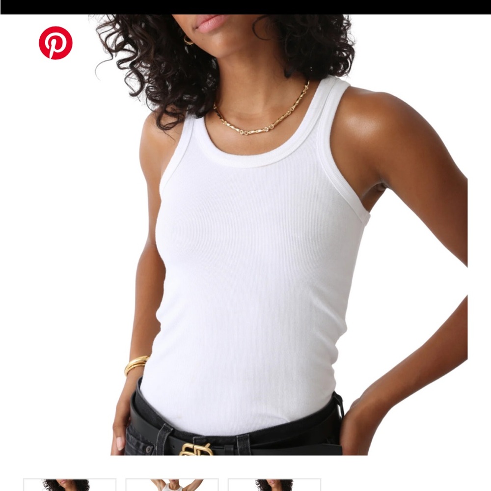 Electric and Rose ELLE RIB TANK IN CLOUD- Never Worn